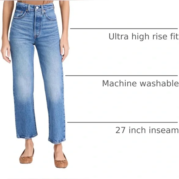 Levi’s | Ribcage Straight Ankle Jeans - Picture 3 of 7